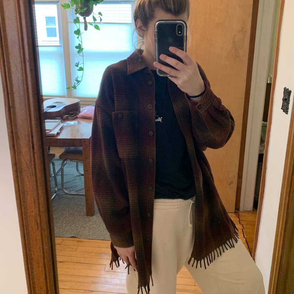 Lightweight wool button down